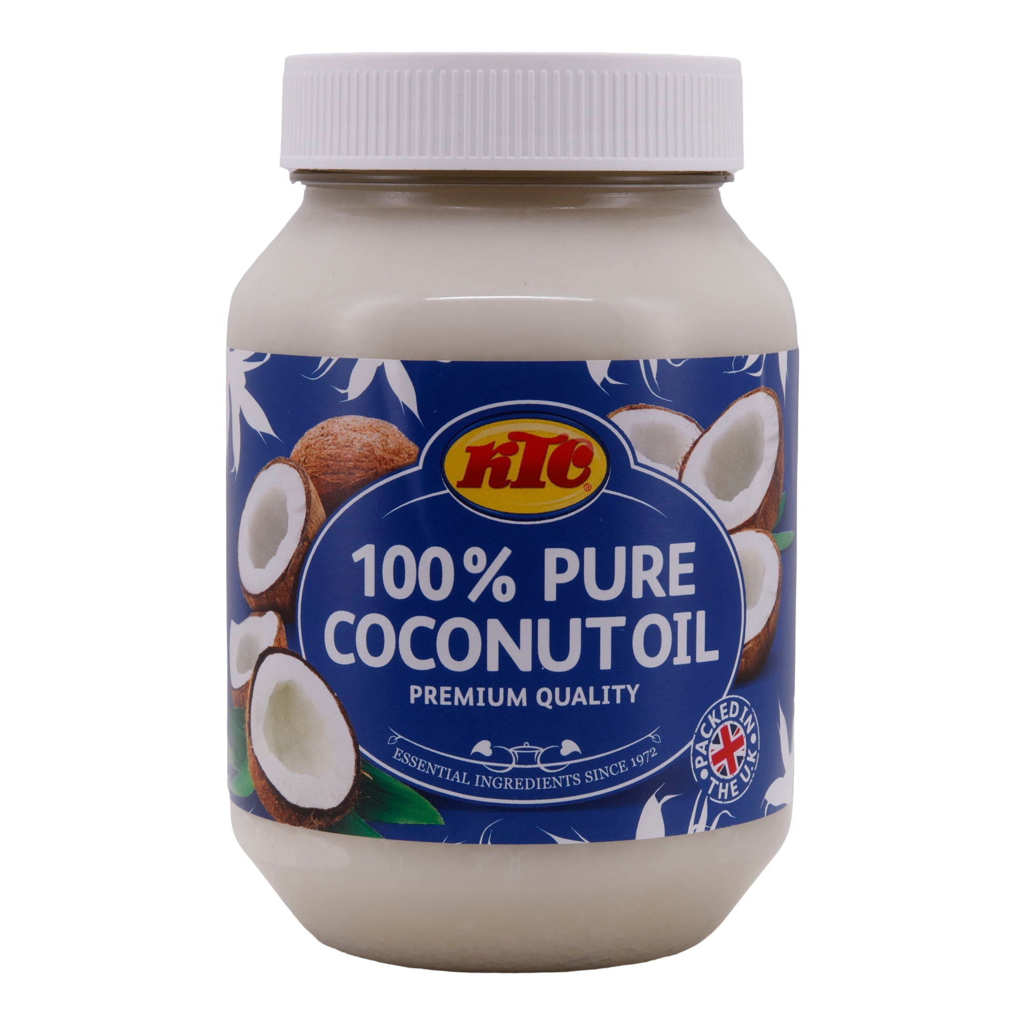 Kokosöl KTC | 100 % rein | Premium Qualität, vielseitig einsetzbar | 500 ml Glas KTC